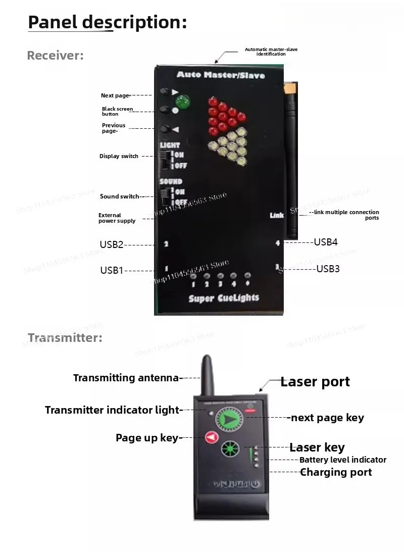جهاز النقر PPT مع نطاق طويل ومضاد للتدخل، جهاز تحكم عن بعد للعرض اللاسلكي للتحدث في المؤتمرات، جهاز استقبال USB 2.4G #2