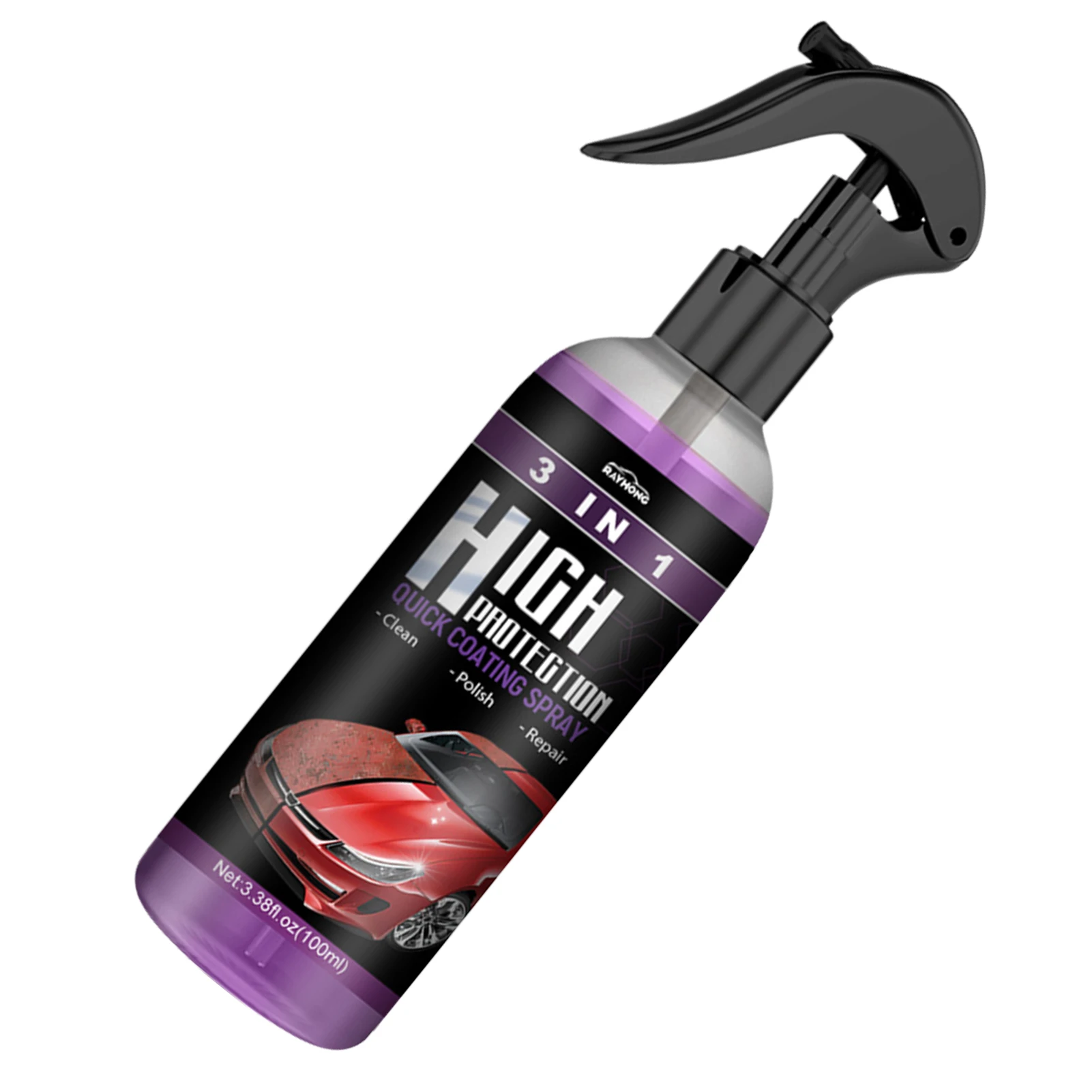 Espray de revestimiento cerámico para coche, cera de pulverización para reparación de arañazos, 30/100ml, 1/2/3/4 unidades