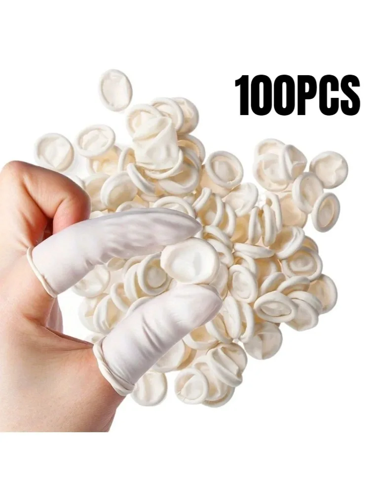 Couvre-doigts jetable, 100 pièces, antidérapant, antistatique, multi-usages, bout des doigts, outil de réparation de montre, outils de nettoyage