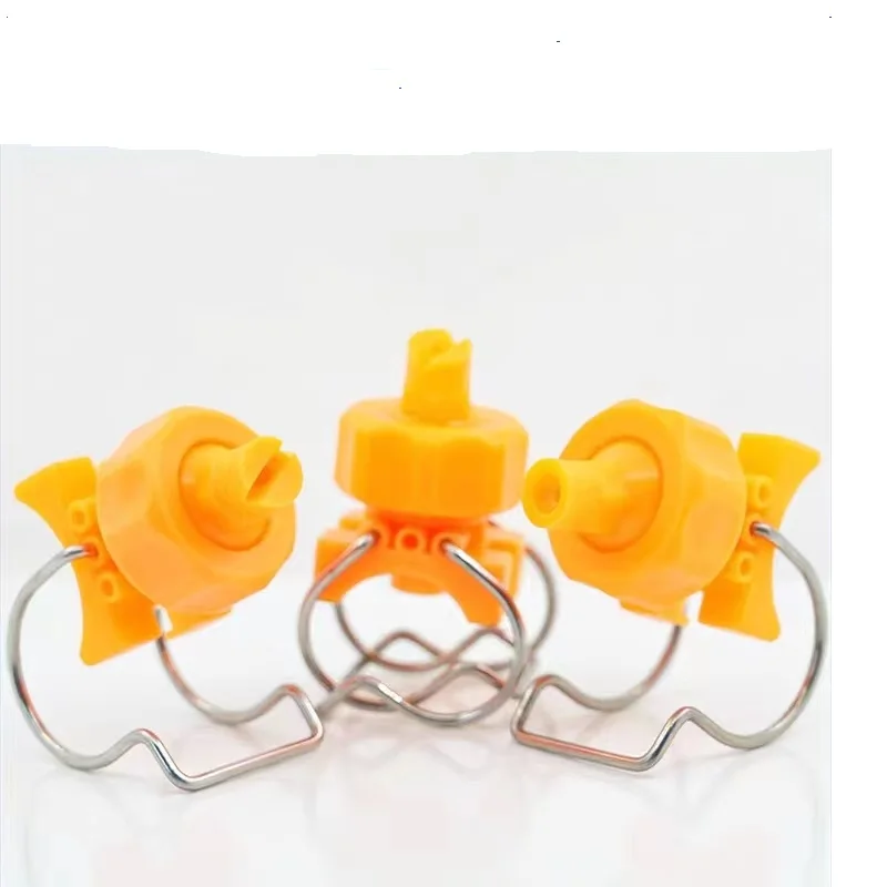 1pcs PP Plastic adjustable ball flat fan clamp spray nozzle Double clip