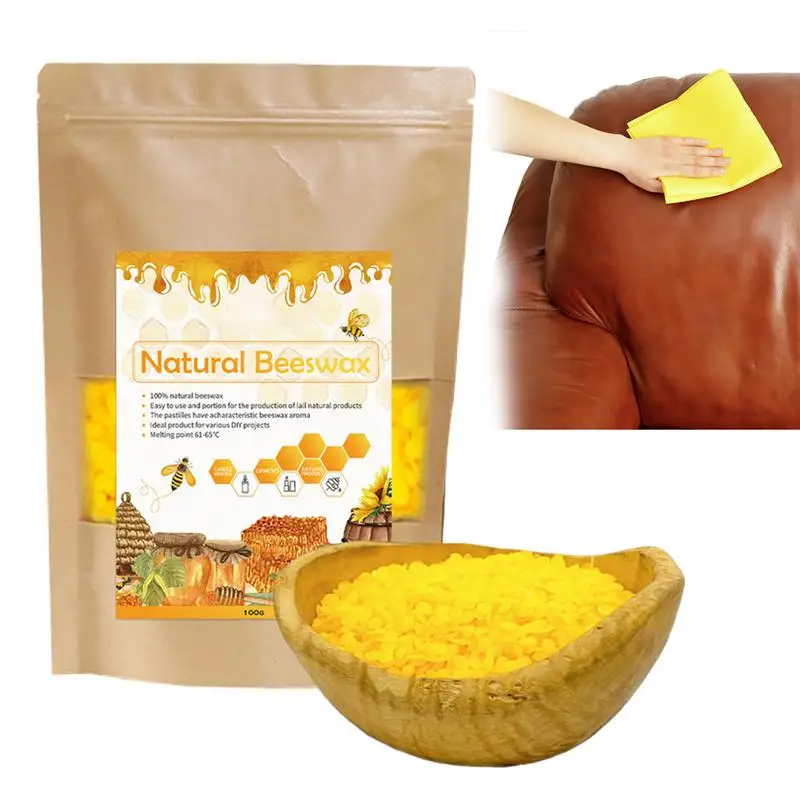 Furniture Wax Furniture Polish Wax Wood Seasoning Beeswax DIY Candle-making Beeswax For Woodwork Sofa Chairs Cabinets Tables