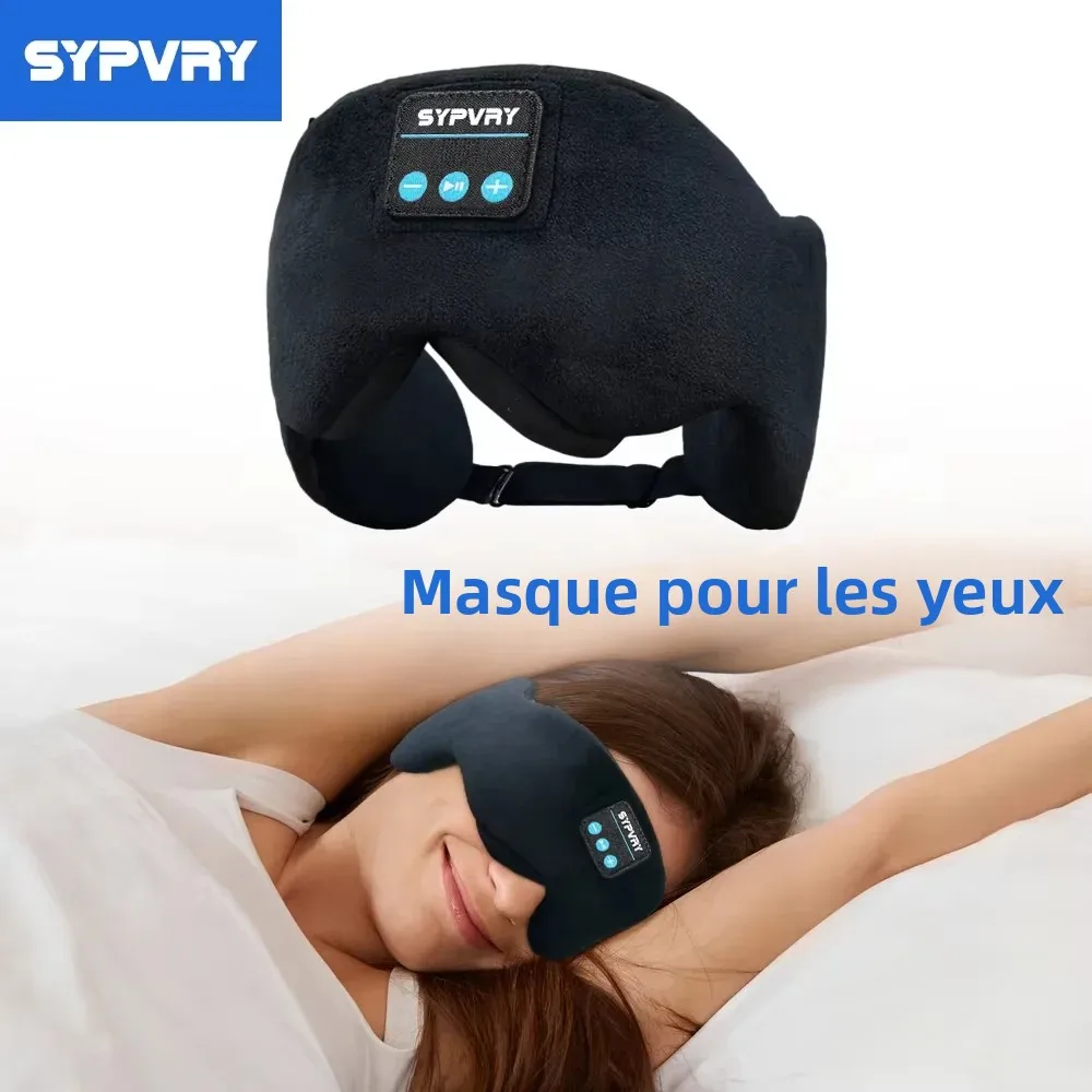 Masque pour les yeux Bluetooth avec écouteurs pour dormir Masque de sommeil Bluetooth confortable avec écouteurs immersifs pour un sommeil paisible