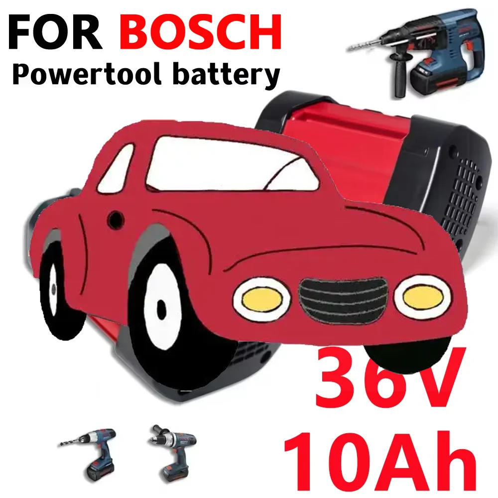 

High-capacity 36V 10.0Ah Lithium-ion Battery for Bosch BAT810 BAT836 BAT840 GBH36V-Li Power Tool Replacement Battery Lithium-ion