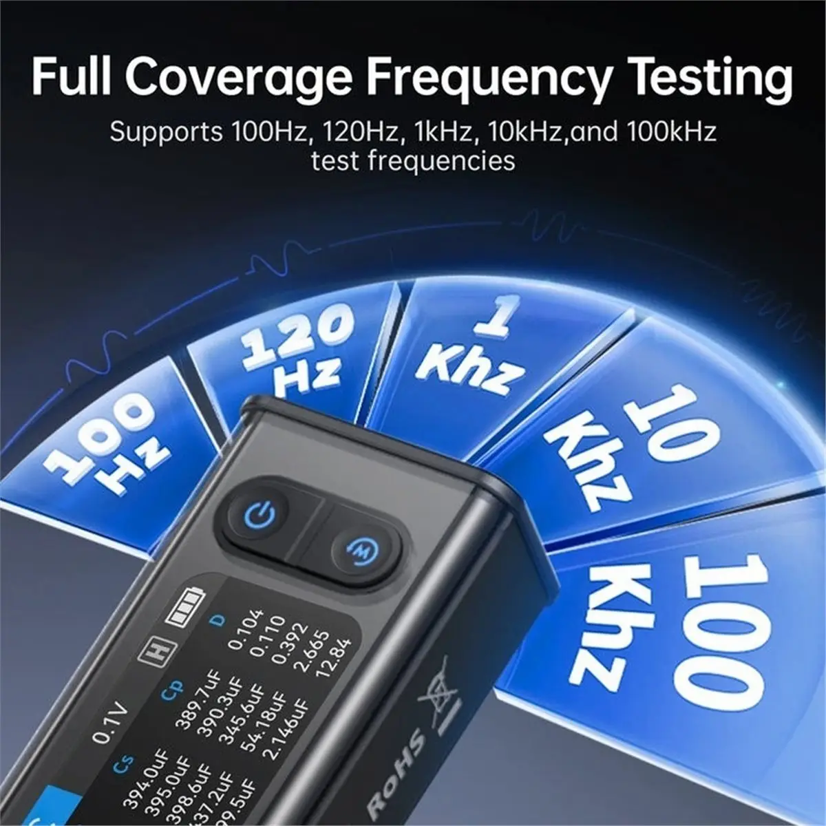 2026 New -ST2 100K Meter 2-in-1 Digital Tweezers Bridge Inductance Resistance Tester Portable Smart Component Analyzer
