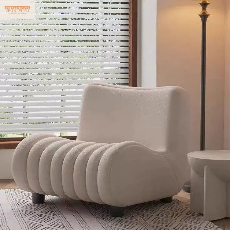 أريكة مفردة جديدة للترفيه وغرفة النوم المنزلية على الإنترنت كرسي أريكة المشاهير أريكة كسولة عتيقة مصممة للشرفة #2