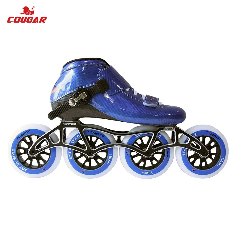 

High-Quality Championships110mm PU Wheel Blue Skating Inline Speed Skates