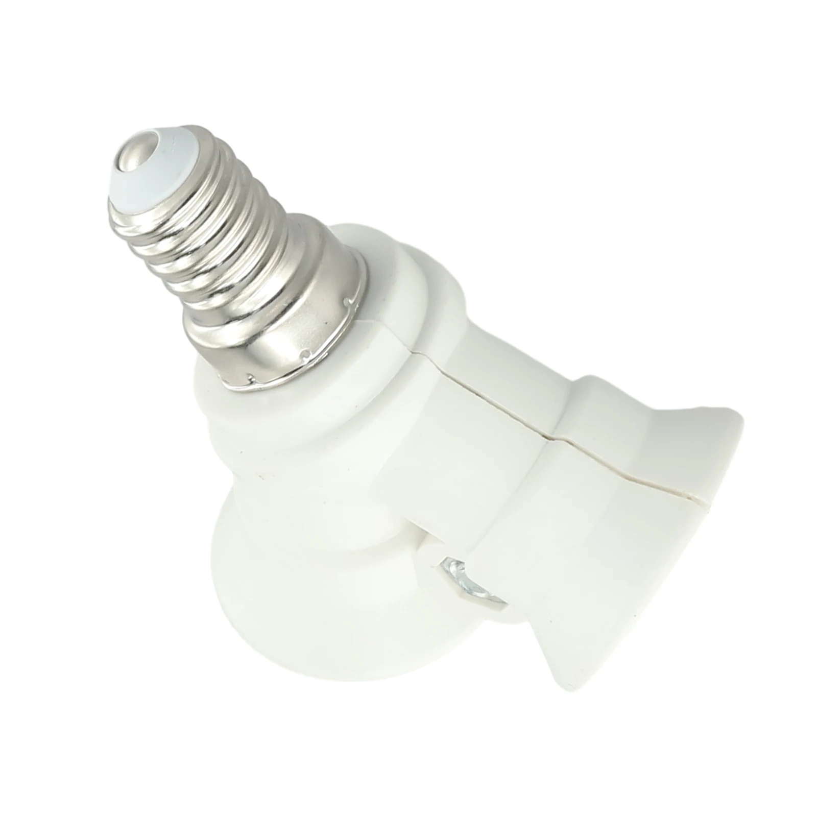 White Lighting Accessories Attachment Adjustable Base Socket Lamp holder Ceiling Rotatable PBT for e14 Light Splitter