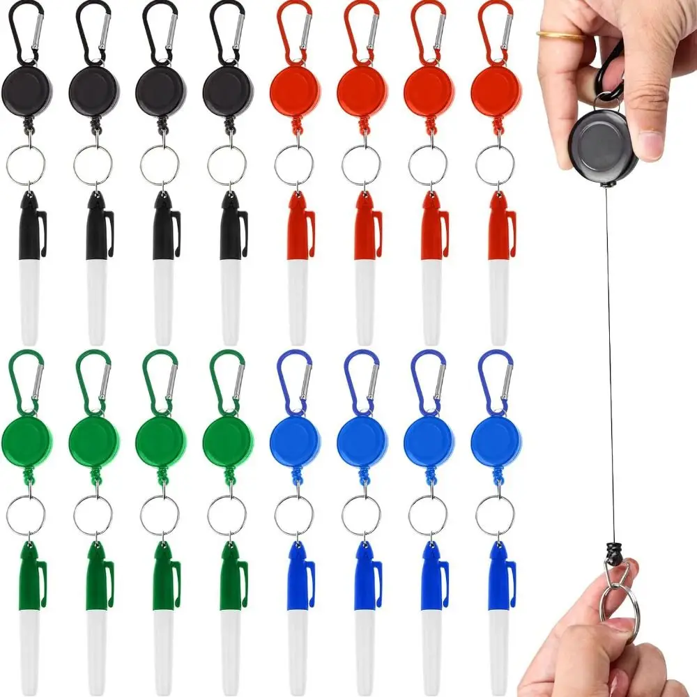 

New Prevent Loss Spring Key Chain Retractable DIY Key Pendant Pull Keyring Chains Key Organization