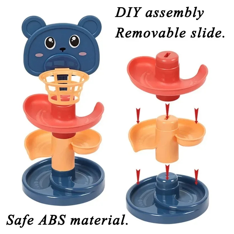 Baby Toys11 Rolling Ball Pile Tower Early Educational~ Giocattolo per neonati^ Rotante; Pista Baby% Regalo Giocattolo impilabile..0. Per i bambini?? ?