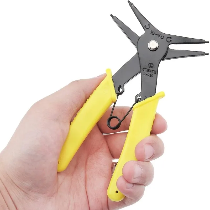 

1 Piece Brand New And High Quality 2 In 1 Snap Ring Pliers 4 Way Type Snap Ring Pliers Multifunctional Professional Hand Toolsl