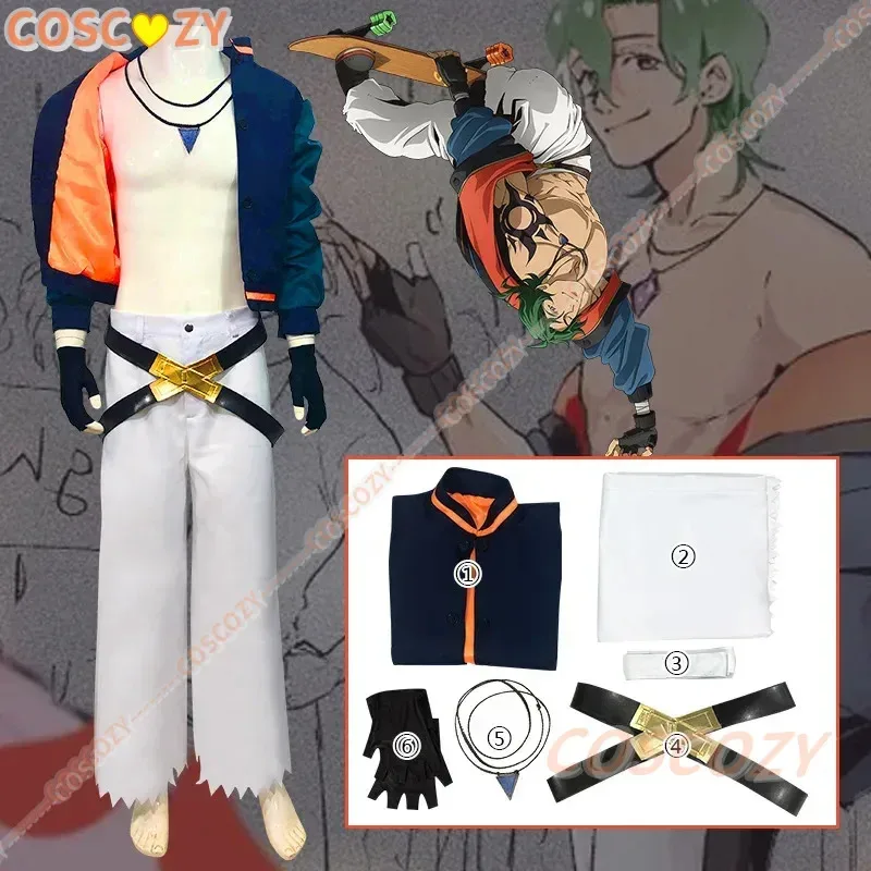 Anime sk8 o infinito joe/kojirou nanjou cosplay traje conjuntos completos masculino festa de halloween mostrar evento roupa XS-XXXL
