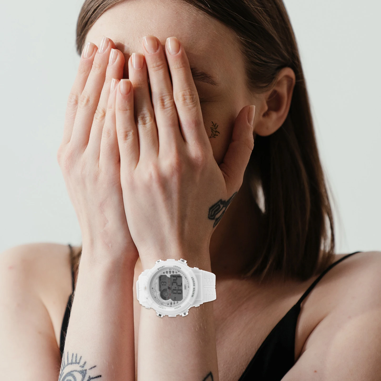 

Digital Sports Waterproof LED Large Screen Alarm Clock for Men Kids Digital Sports Watch Fitness Daily Use Long Service Life