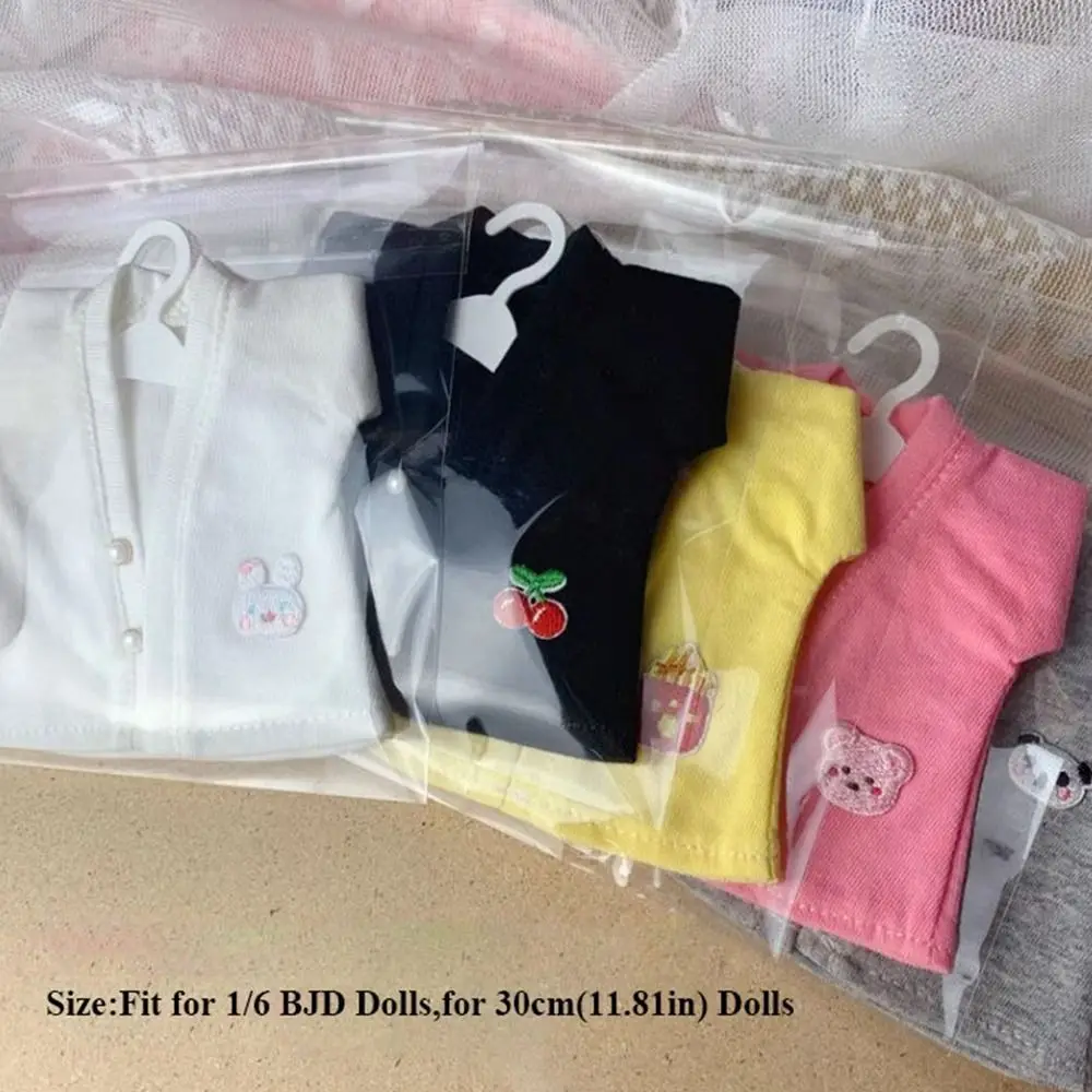 Tops elegantes hechos a mano nuevos, abrigo informal de algodón a la moda, ropa, accesorios DIY, cárdigans bonitos de dibujos animados para muñecas BJD 1/6 de 30cm