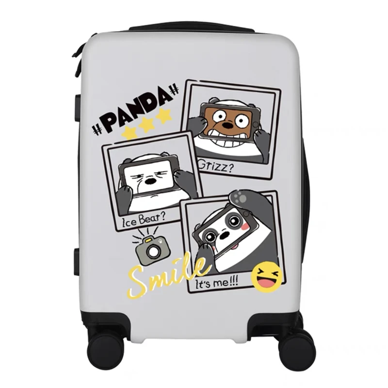 Hot!New cartoon suitcases 16/20/24/28 inches girls trolley Travel bag women fashion rolling luaage Boarding password box