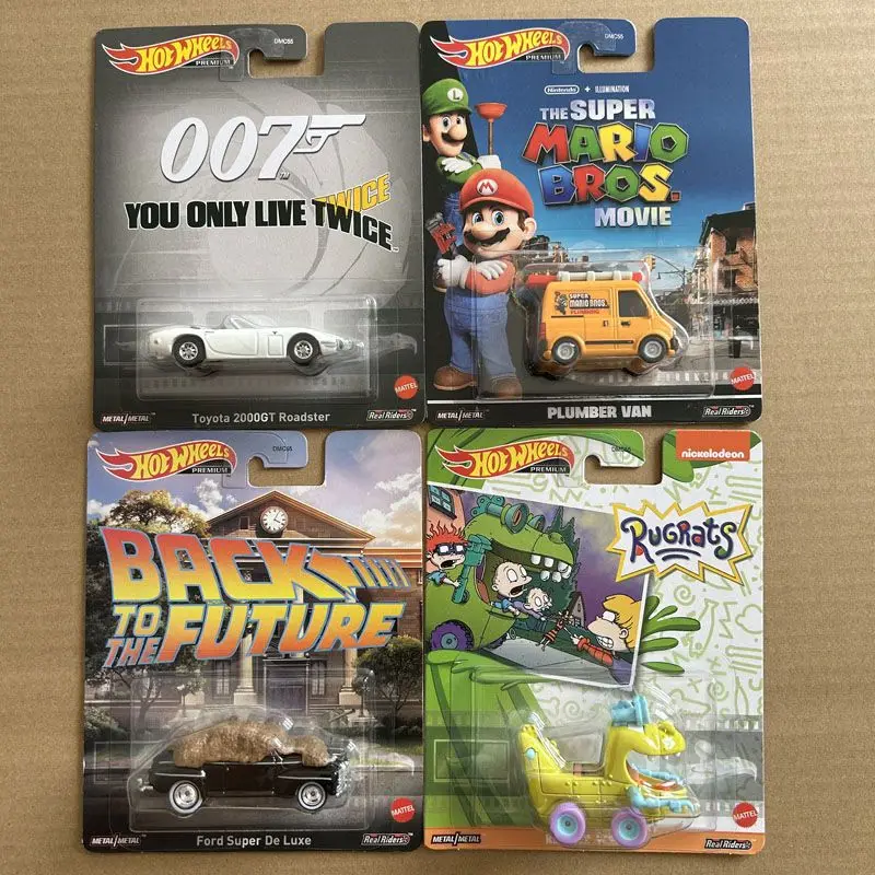 

В наличии Hot Wheels DMC55 Классическая анимационная сцена Серия Литая под давлением модель автомобиля из сплава Марио 007 Украшение Модель автомобиля Игрушка-сюрприз