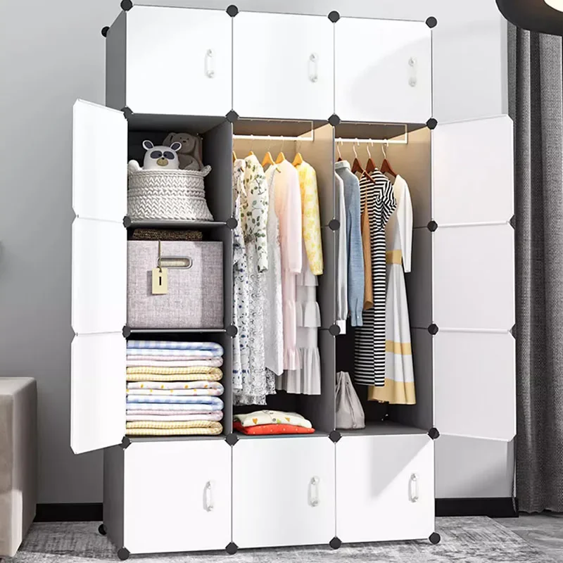 

Bedroom Partitions Wardrobe Portable Living Room Walk In Closet Display Armable Modular Cube Watches Muebles Trendy Furniture