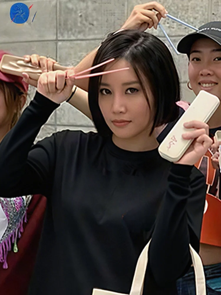 هودي ألين كونسيرت، موديل خريف وشتاء، مبطن، ملابس خارجية داعمة، قصة فضفاضة، أكمام طويلة، ياقة مستديرة، طراز كوري، بوليستر...