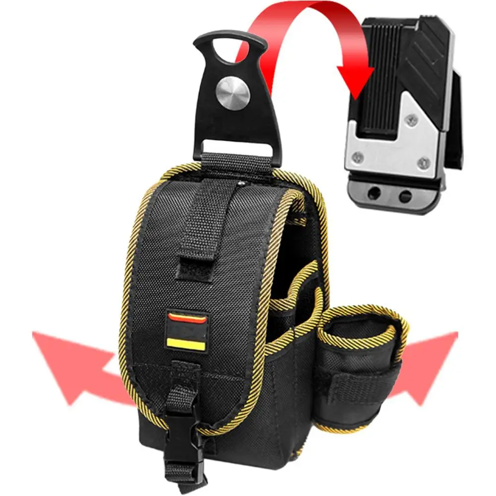 Rotating Quick Hanging Instrument Bag Electrician Waist Bag Portable Multifunctional Maintenance Waist Bag