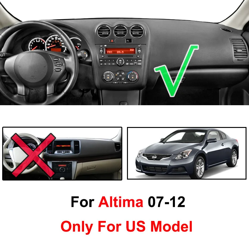 Dashboard Cover Dashmat Dash Mat Dash For Nissan Altima 2007 2008 2009 2010 2011 2012 Board Cover Pad Sun Shade Carpet