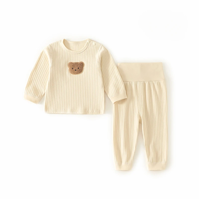 Infant Baby Sleepwear for Boy Girl Korean Cute Cartoon Animal Bear Pajama Sets for Toddler Soft Cotton Newborn Sleeping Clothes