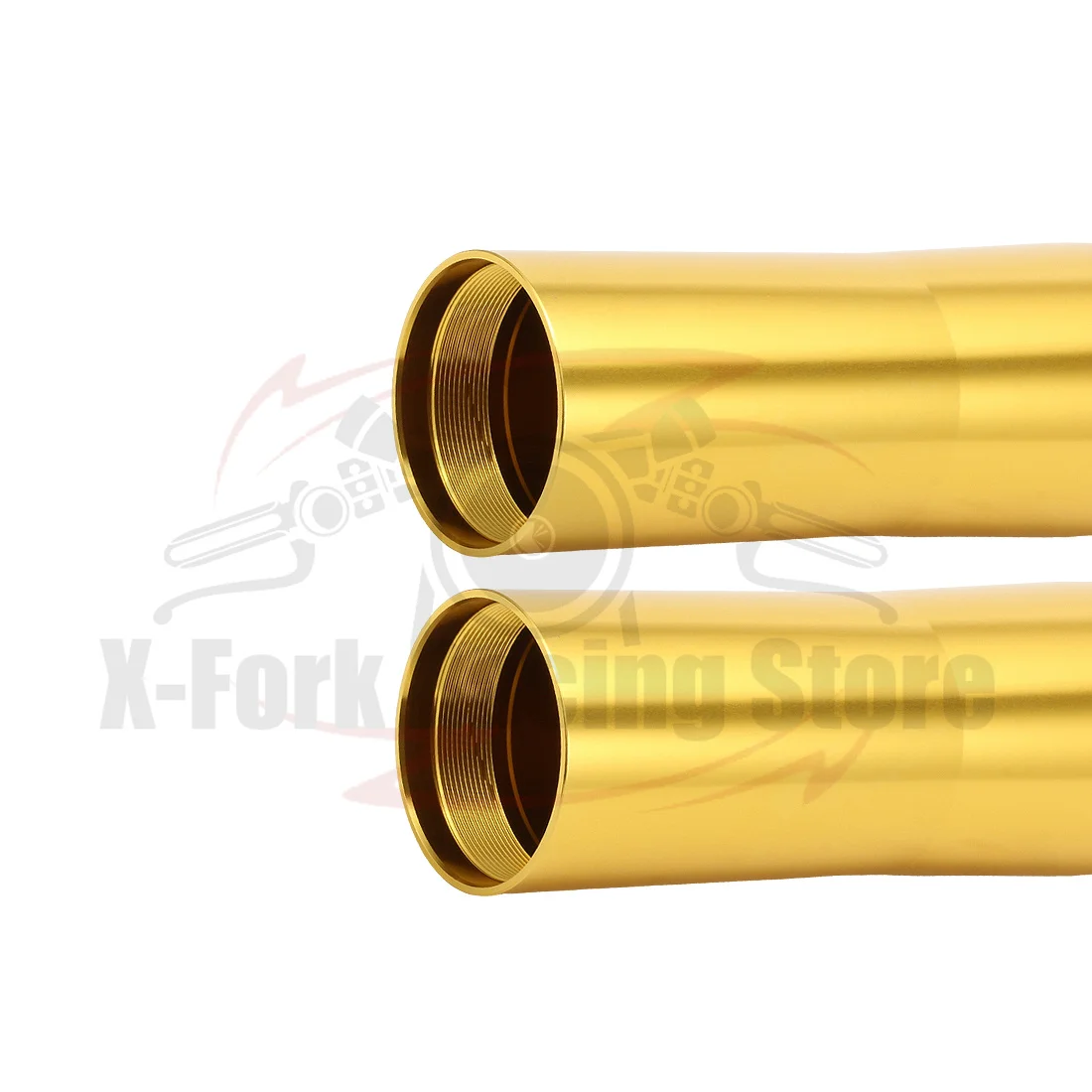 Front Fork Outer Tubes Pair Fork Pipes Gold For KAWASAKI ZZR1400 2006-2010 ZX1400 Ninja ZX-14 2006-2010 44008-0033 465mm