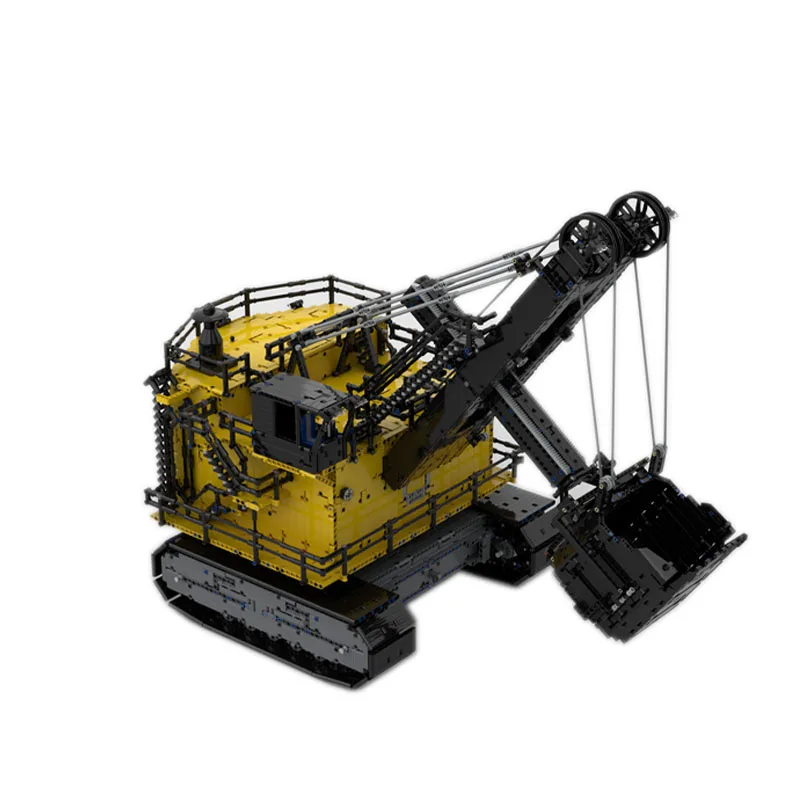 MOC-101538Jumbo Rope Shovel Excavator Yellow Assembly Stitching Building Block Model10047Parts Kids Christmas Building Block Toy