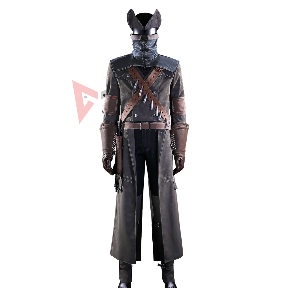 

Новый костюм для косплея Bloodborne Yarntown, шляпа, маска, жилет, пальто, брюки, аксессуары для игровой вечеринки, Хэллоуина, индивидуальный заказ