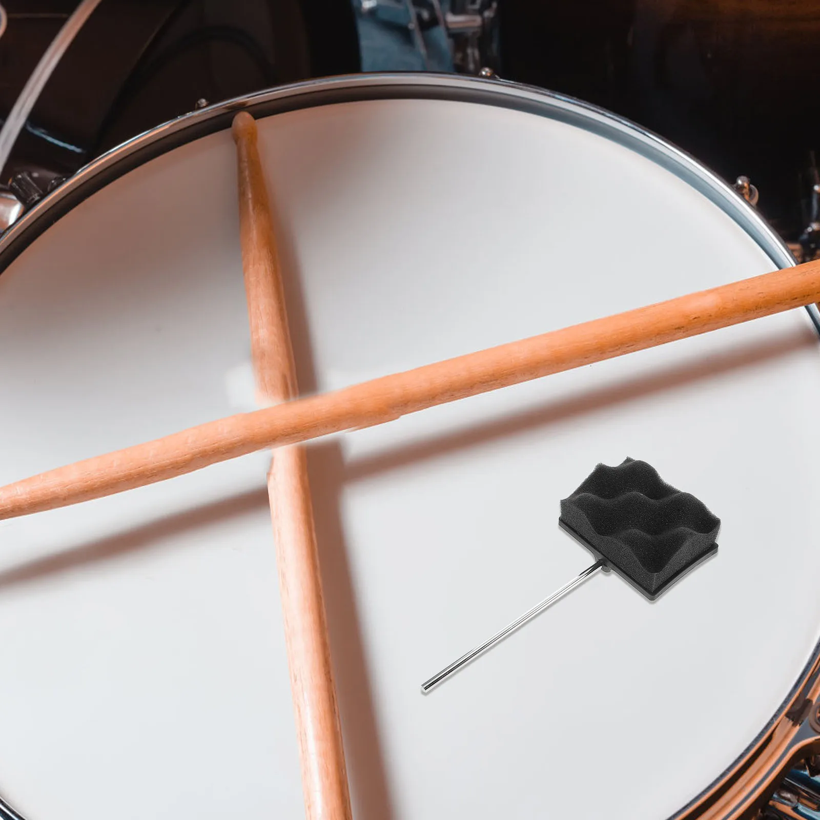 

Silent Hammer Head Bass Percussion Sticks Drum Mute Dampener Practice Pad Kit Accessories Mallets Tools and Plastic