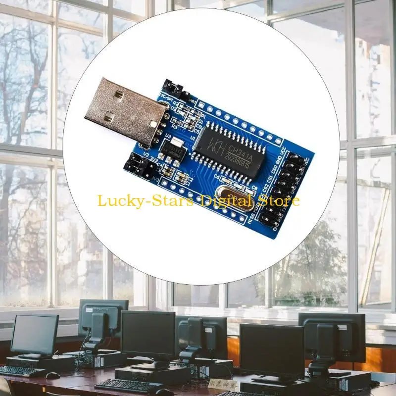 T3EE USB naar UART IIC ISP I2C CH341 Programmeur Converter Parallel Port Converter On-Board EPP Parallel-adapteromzetter