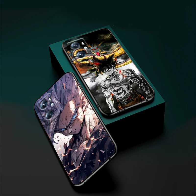 D-D-Dragons B-Balls Z Cartoon For OPPO Find X6 X5 X3 A54S A5 A94 A16 A53S A57 A74 A72 A98 A78 A96 A9 5G Black Soft Phone Case