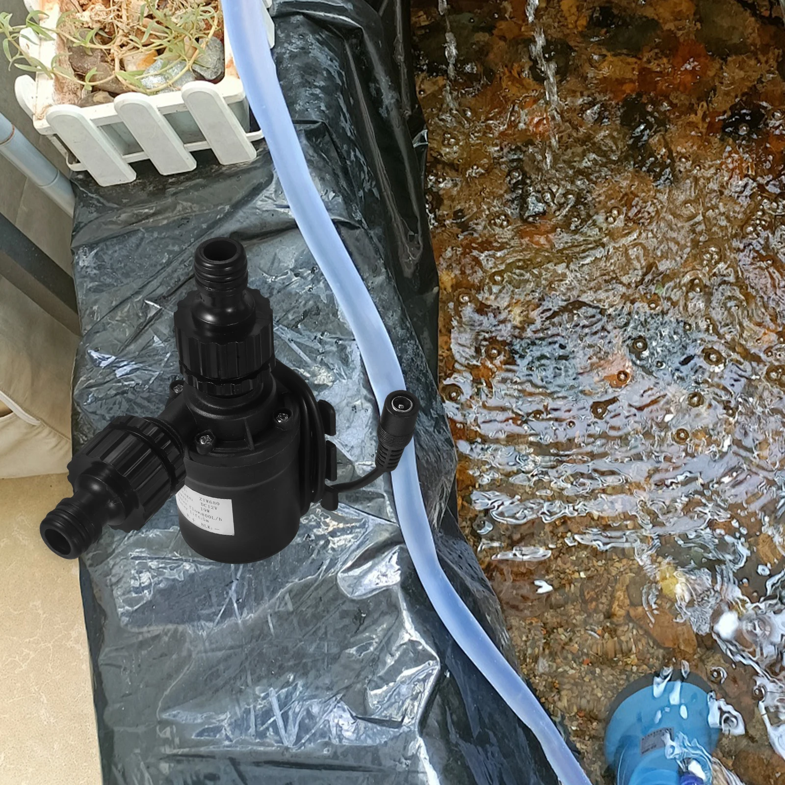 

1pc Submersible Water Pump Dc12V Brushless Ceramic Core Compact Quiet For Fountain Pond Aquarium Hydroponic Outdoor Waterfall