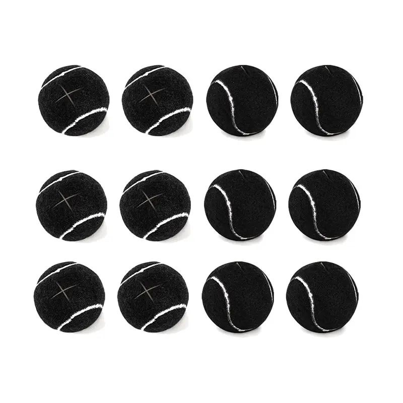 【ELECTRONIC-ACCESSORIES】For Walkers, Glide Balls 12 Pcs Precut Tennis Balls For Chair, Furniture Legs,Floor Protection Long Last