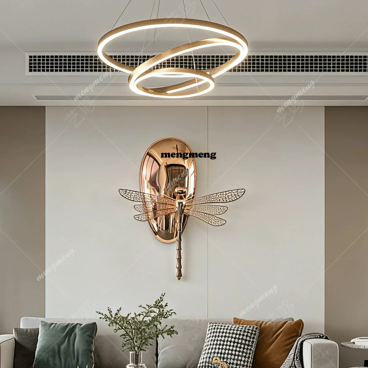 

New Chinese-style ornament entrance room decoration hotel sculpture wall three-dimensional wall hanging light luxury decoration