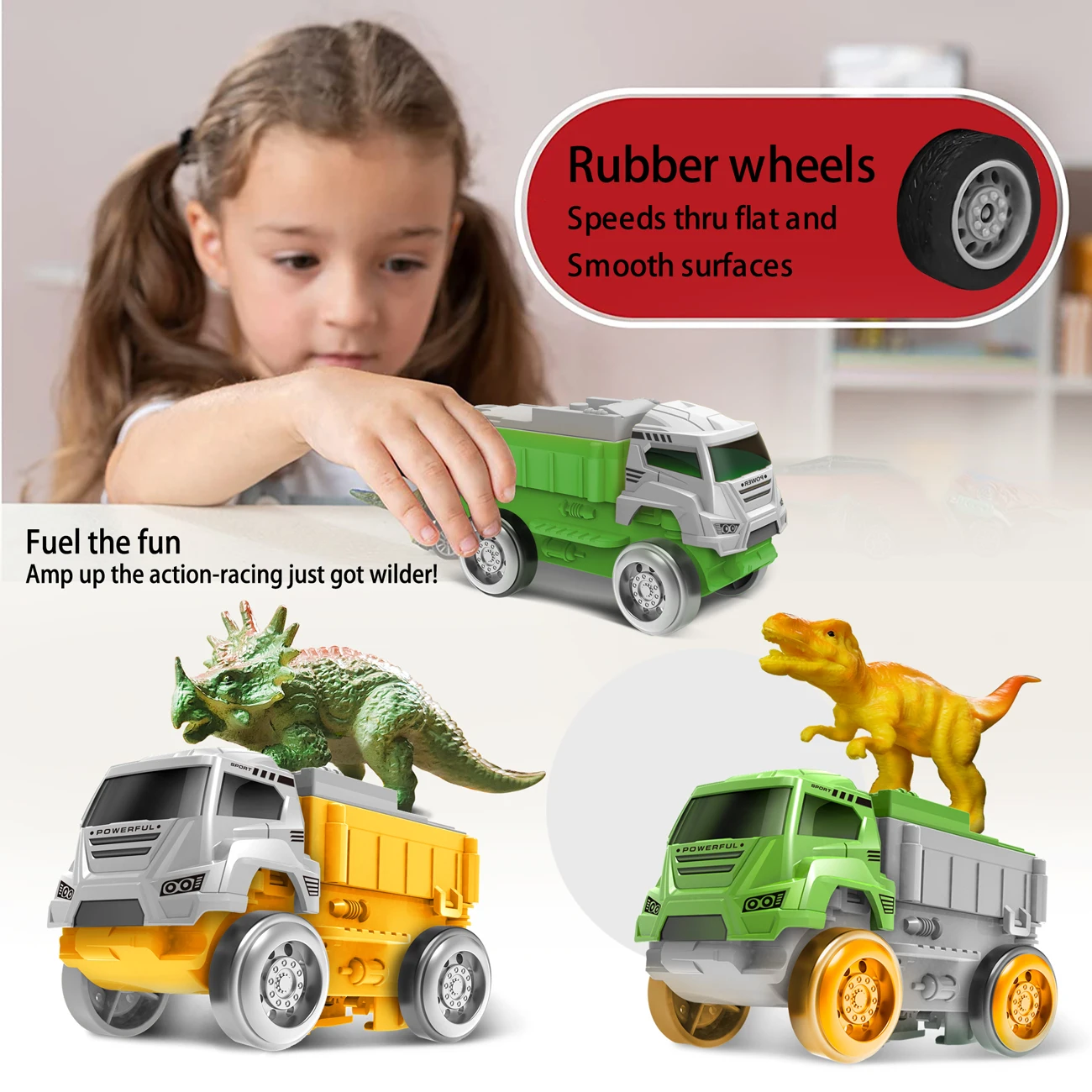 Electric Dinosaur Car Track Flexible Magic Climbing Railway Toy with LED Light High-Quality Race Track for Kids