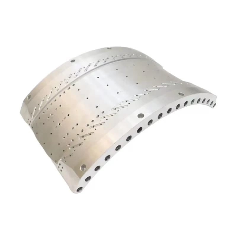 

Stainless steel / aluminum alloy custom CNC machined high-precision porous arc members