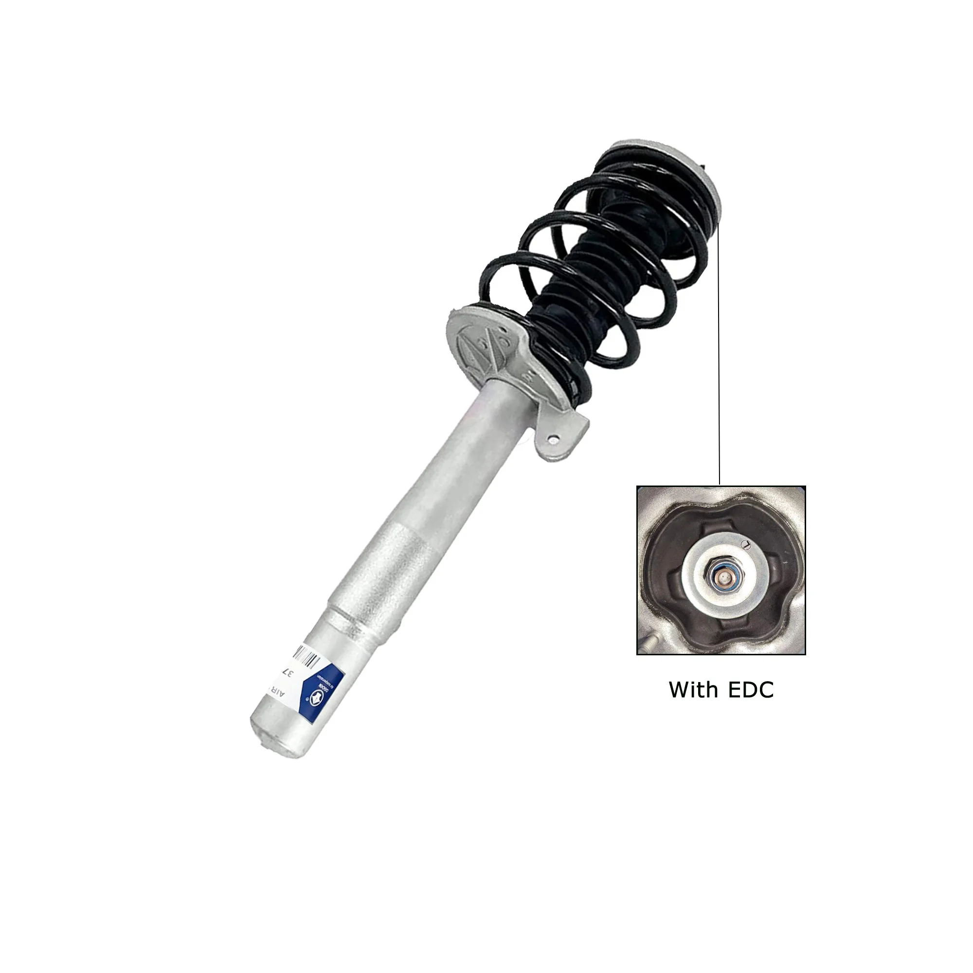 OGDEN 2Pcs Front Left+Right Shock w/EDC Suspension Shock Absorber Spring For BMW E65 E66 750i 760i 31316785529, 37106782147