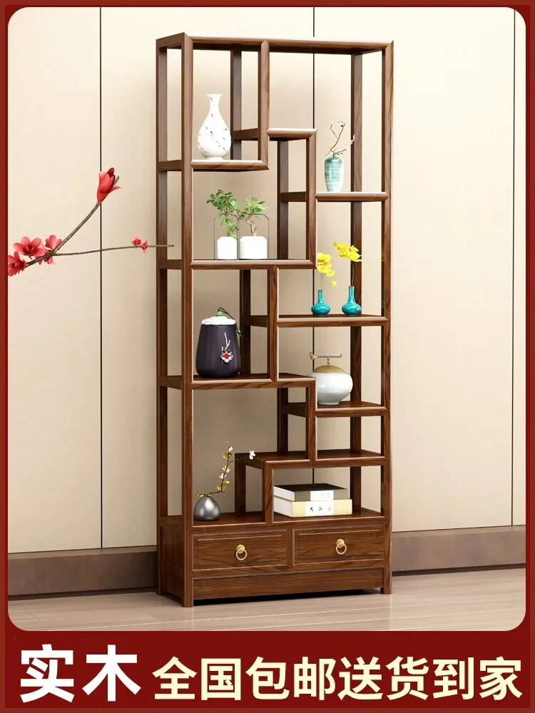 Corner Cabinet Bogu Bogu Frame Solid Wood Living Room Small New Chinese Tea Room Storage Display