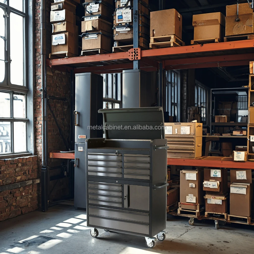 41-Inch 14-Drawers Rolling Tool Cart Top Chest Box Customizable OEM Option Practical Storage Cabinets