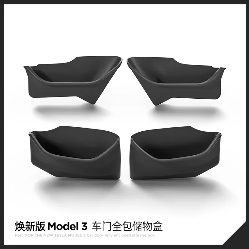 For Tesla New Model 3 Door Storage Box All-in-One Door Slot Organizer Side Storage Container