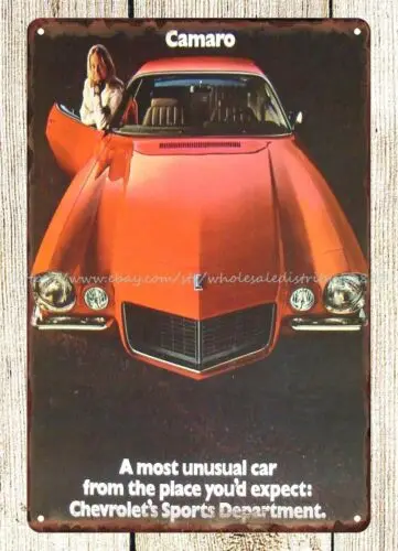 1970 autos Camaro autos metal tin sign reproduction metal wall decor