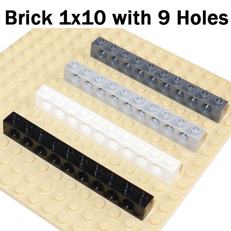 

Кирпич 1x10 с 9 отверстиями, технология MOC, сборка частиц 2730, строительные блоки «сделай сам», развивающая игрушка для детей