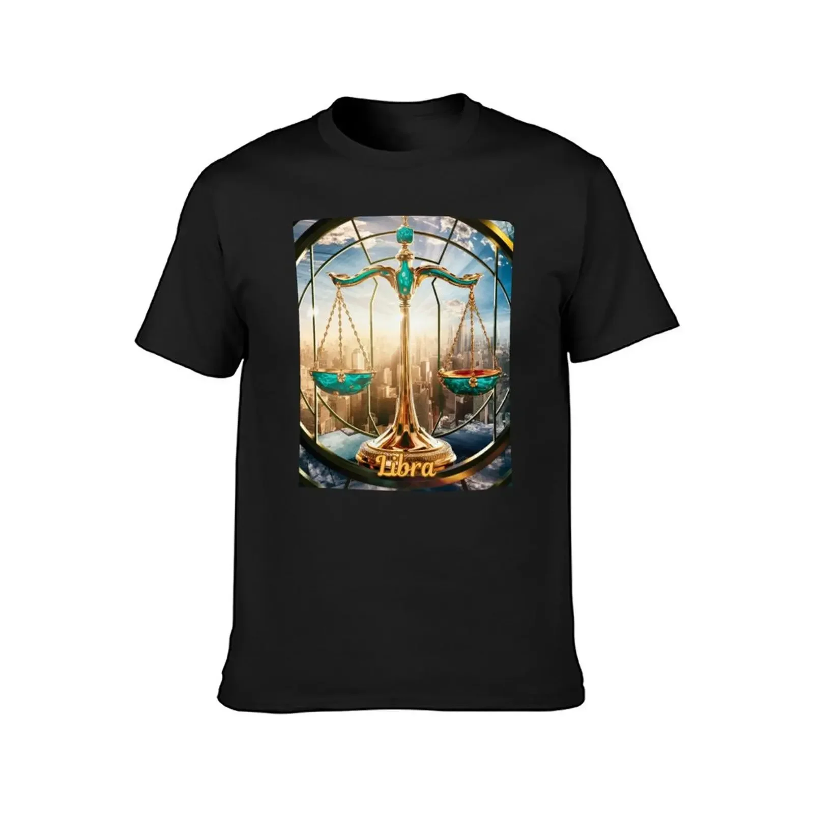 Libra Zodiac, stained glass T-Shirt boys animal print Blouse cute tops new edition workout shirts for men