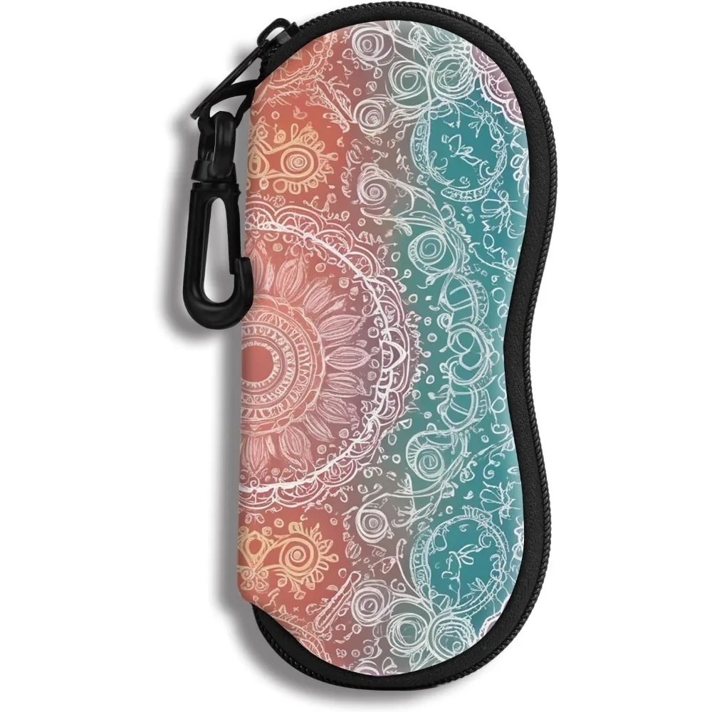 

Sunglasses Soft Case Ultra Light Neoprene Zipper Eyeglass Case With Belt Clip