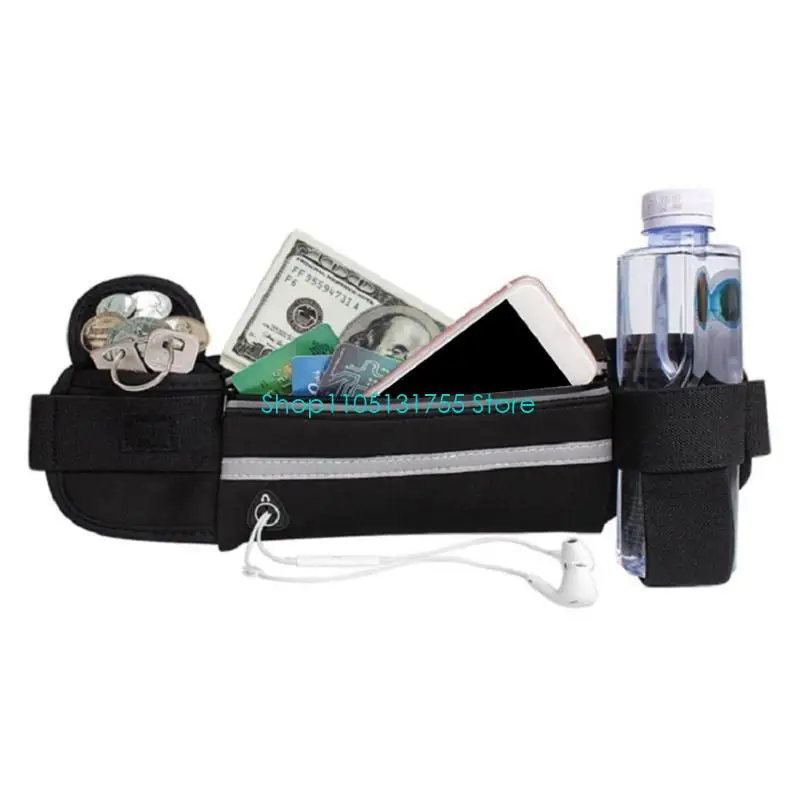 K0EF للجنسين حقيبة الخصر الرياضية حزام الخصر الحقيبة حامل مقاوم للماء حقيبة الخصر الجري