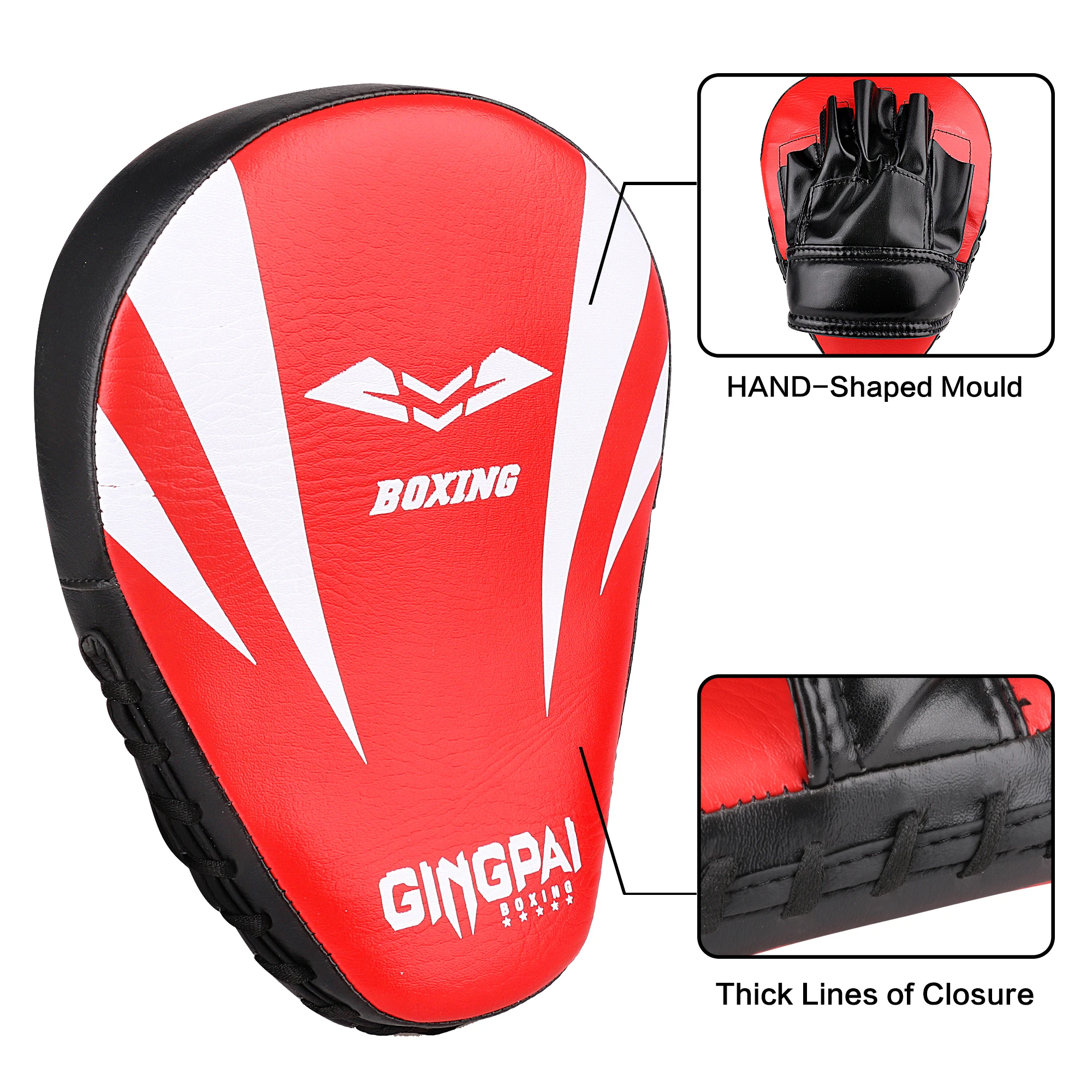 1PCS Boxing Hand Target Arc Boxing Target Adult Muay Thai Children Taekwondo Thickened Sparring Training Equipment Foot Target image 2