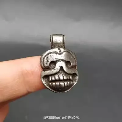 Retro Tibetan Tradition Meteorite Iron Torin Faluo Buddha Bead Ornament Pendant