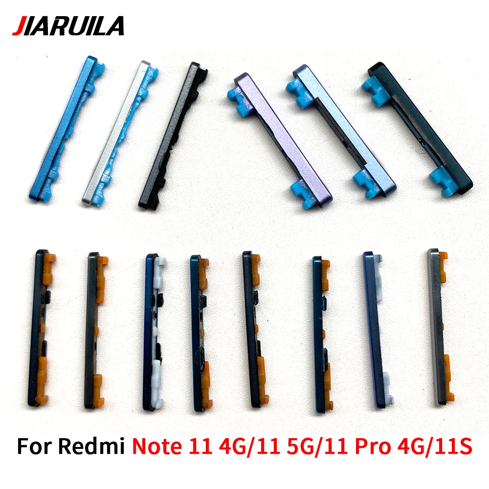 80Pcs，NEW Power Button Keys + Volume Side Button Key For Redmi Note 7 8 8T 9S 9 Pro 10s 10 5G 11S 11 4G 12s 12 Pro Plus 5G 13 4G image 3