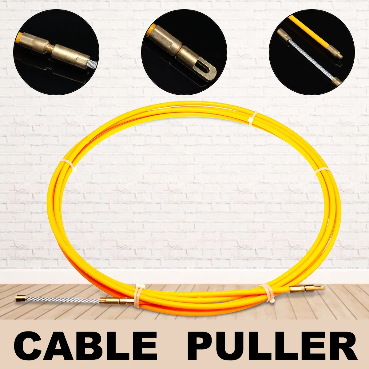 5/15/25m 6mm Guide Device Fiberglass Electric Cable Push Pullers Duct Fish Tape Wire Wiring Accessories