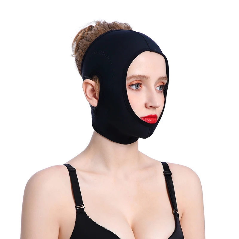 Masker Pengangkat wajah 3D wanita, masker pengangkat perawatan kulit tali Anti Keriput pembentuk wajah kecantikan bersirkulasi