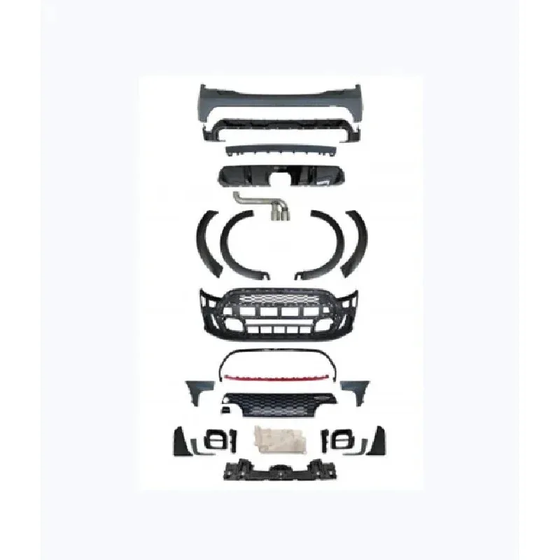 

Brand New Car Accessories For MINI 14+ 5 Doors F55 F56 F57 Old Upgr To JCW Body Kit Contain Car Bumper Grille Eyebrows
